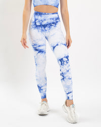 Tie dye contouring leggings