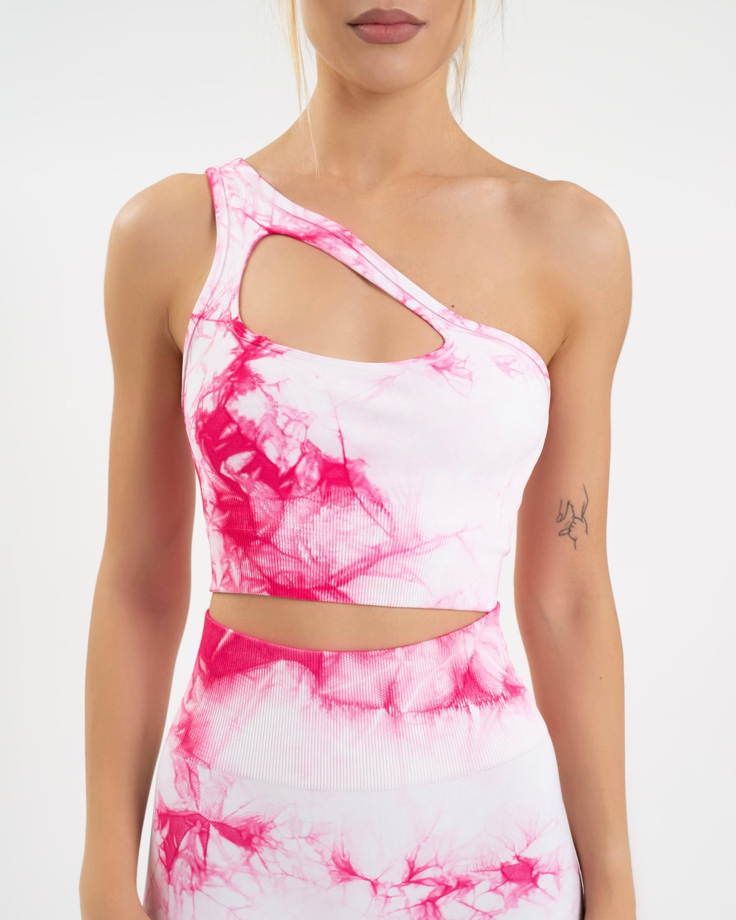 Tie dye one-shoulder tank Top